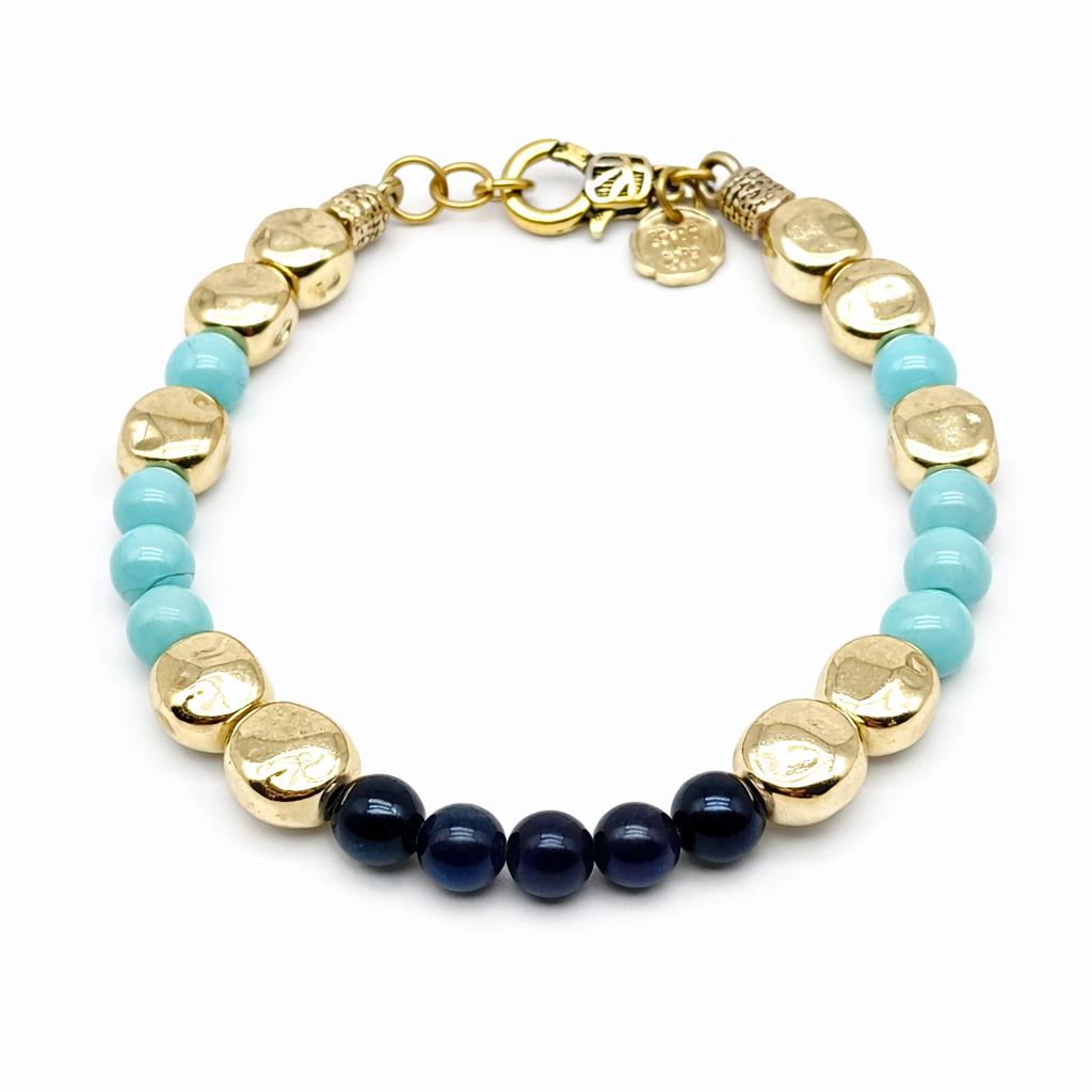 BRACCIALE ISLAND LAPISLAZZULI BLU E TURCHESE